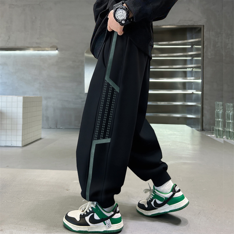 男童加绒裤子秋冬款2025儿童加厚保暖长裤中大童帅气学生卫裤潮流产品图