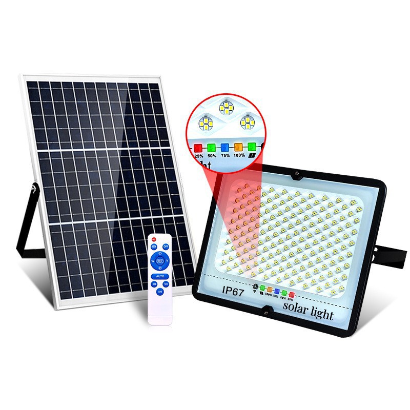 Solar floodlights, outdoor lighting fixtures, waterproof LED full sky stars, source manufacturer wholesale, rural benefit for the people, bright up Item Picture
