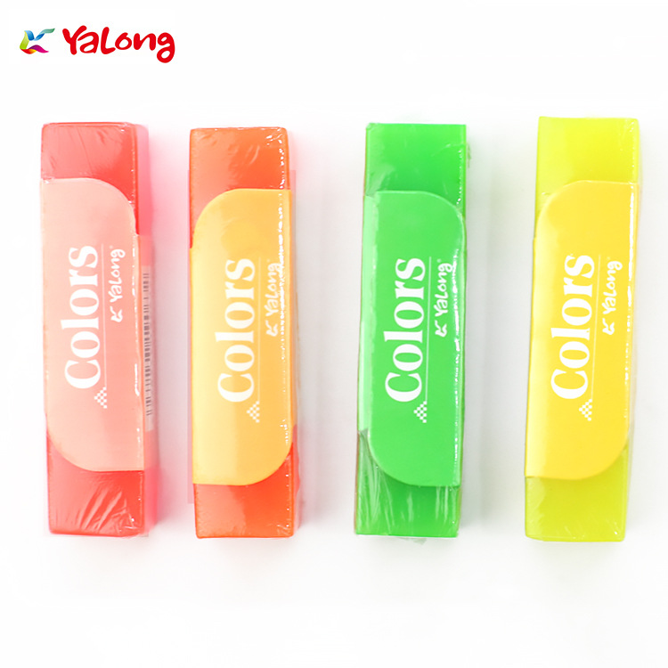 High-quality school stationery for foreign trade, cute PVC pencils and erasers