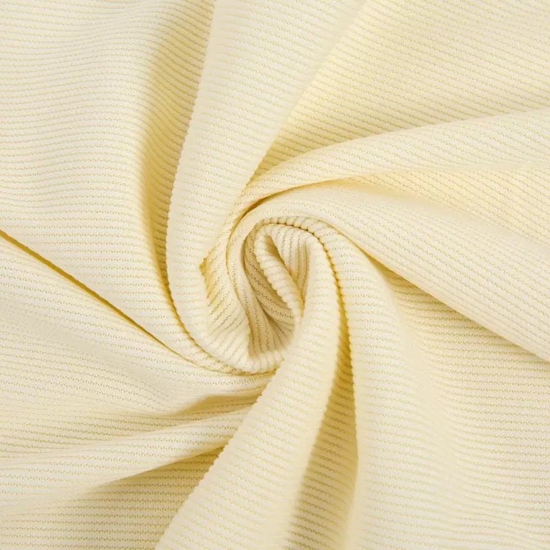 In stock: 240/280g polyester-ammonia knitted fabric imitating cotton nanostrips for autumn and winter casual wear, shoes, hats and bags
