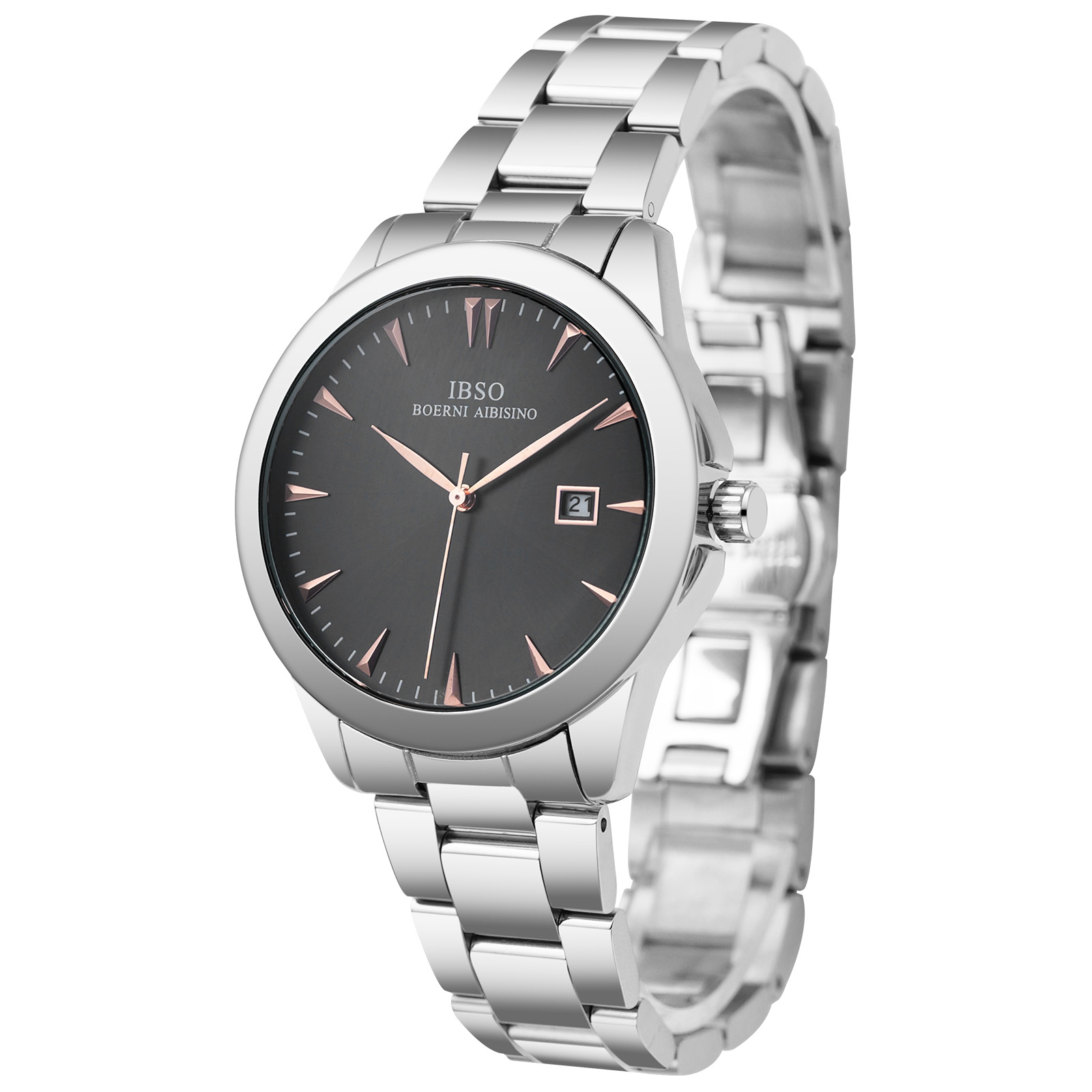 IBSO's fashionable men's quartz watch with steel band, a simple and versatile casual wristwatch, is a cross-border bestseller Application Scenario