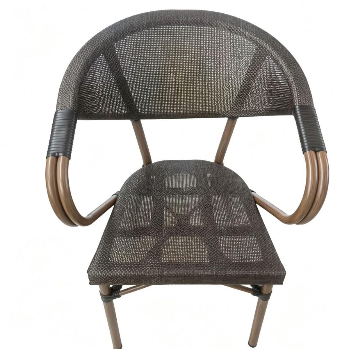 远翔户外铝管星巴克椅子庭院藤椅户外防腐防晒椅子产品图