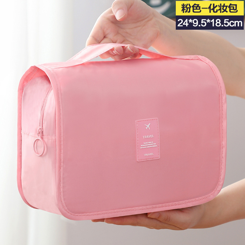 Small-sized portable Korean minimalist and girlish toiletry bag, large-capacity men's makeup bag, hook bag Application Scenario