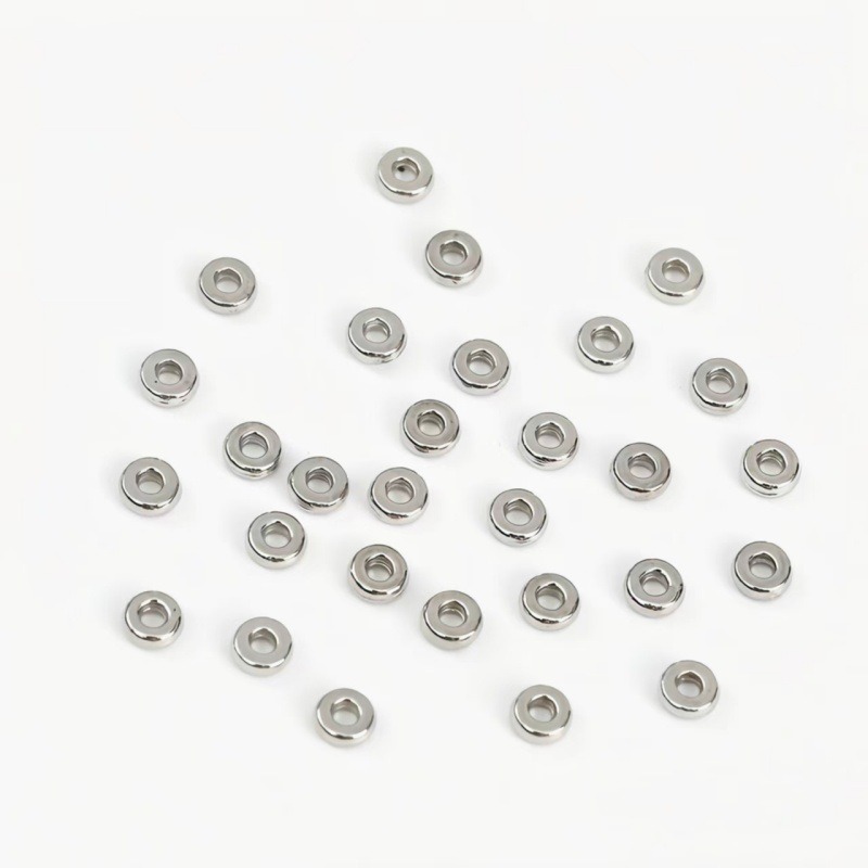Wholesale of best-selling classic shiny round alloy gasket jewelry beads and spacers, diy bracelets and other accessories Application Scenario