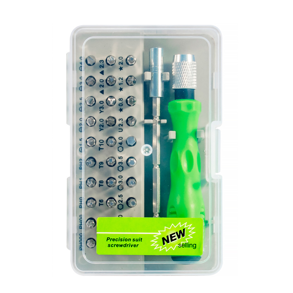32-in-1 watch and mobile phone disassembly, assembly and repair household 7389 hardware tools Multi-purpose screwdriver set