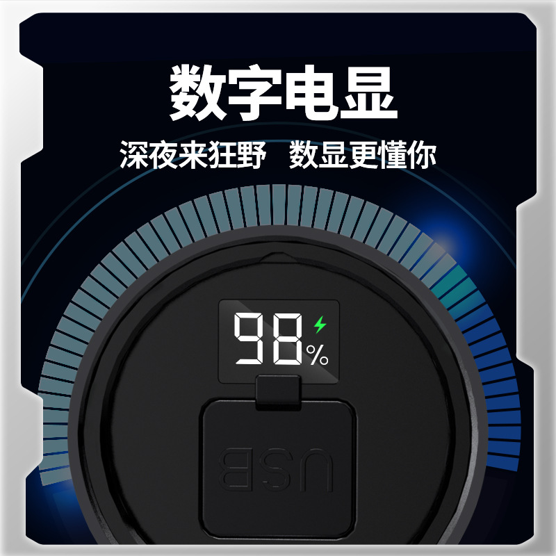 Customized Cross-border 2025 new products: Seven-color dazzling running lights, high-intensity flashlights, four-color laser light beads, and digital electronic displays Application Scenario