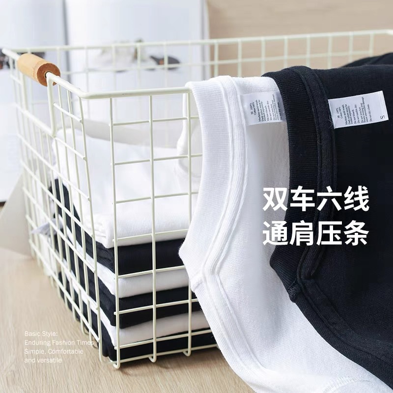 De alta calidad! 260g camiseta de algodón pesado blanco manga media manga corta hombre camiseta hombre mismo estilo media manga más logo Application Scenario