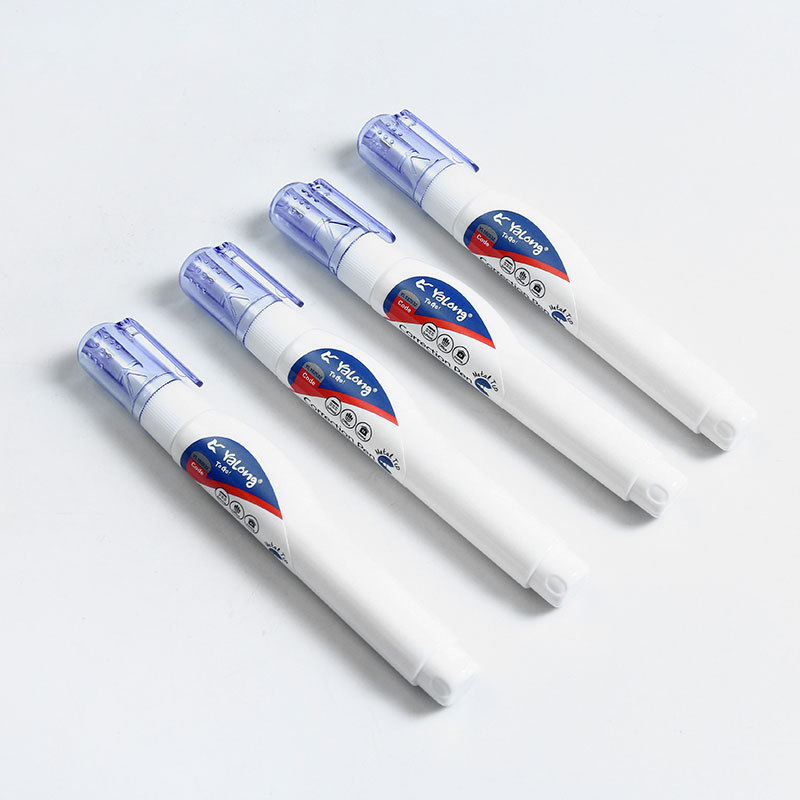 The new 2023 design of the Yalong Cross-border brand correction pen is sufficient for 7 milliliters of standard-sized correction fluid and is suitable