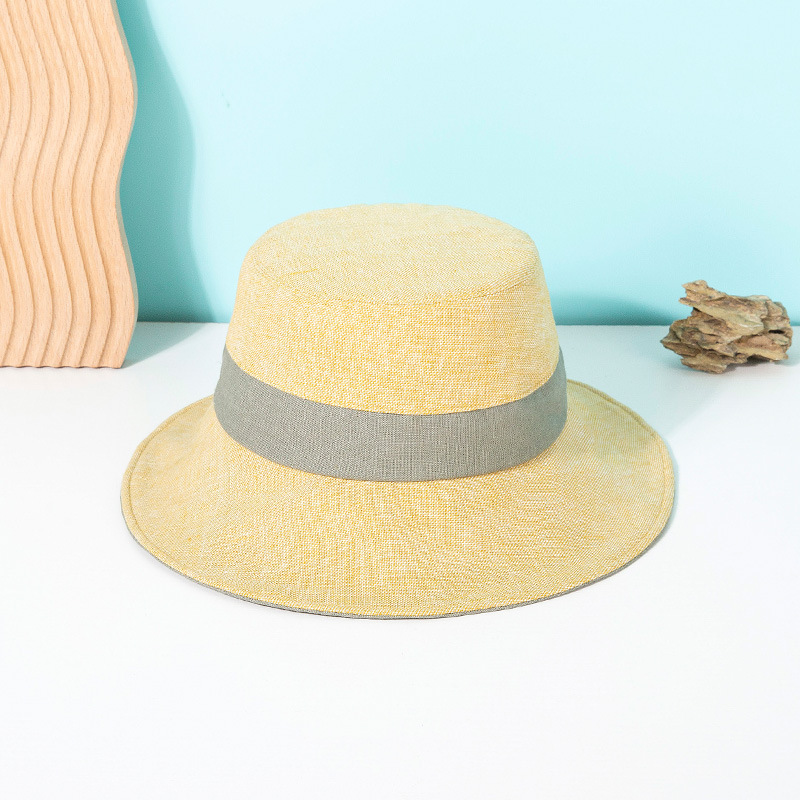 Fisherman's hat, cotton and linen silk-screened hot stamping, baseball cap, printed logo, embroidered, sunshade, outdoor work advertising cap