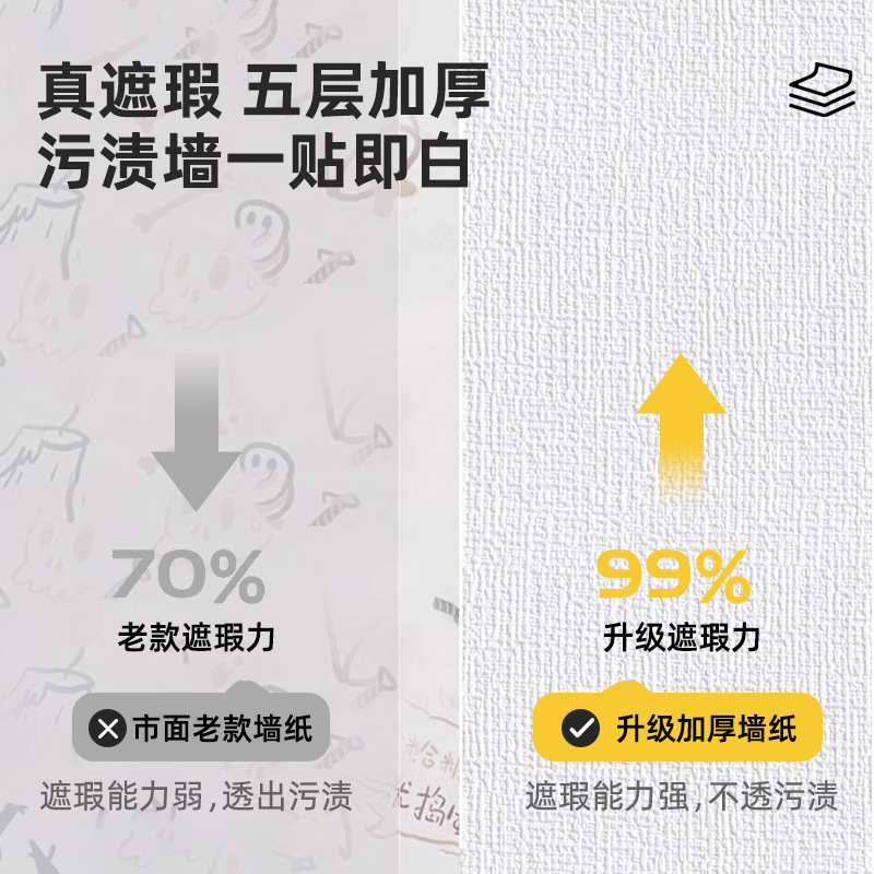 墙纸/壁纸广告/墙纸防水防潮/丝稠壁纸白色/厕房墙纸产品图