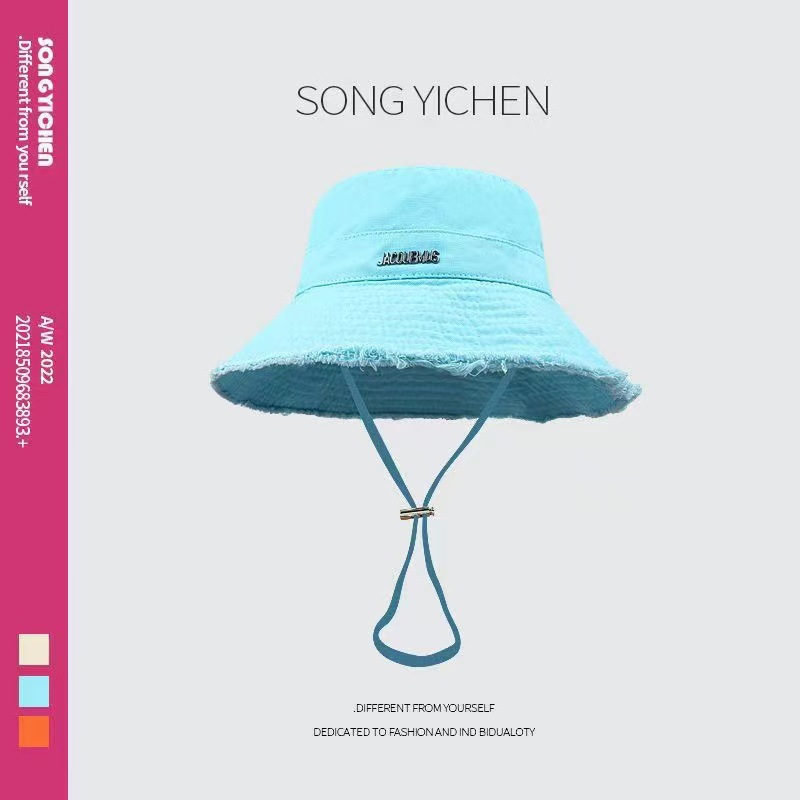 Japanese-style fisherman hats, sun hats, sun protection hats, large brim sun protection hats, women's summer UV protection face hats for spring and summer Item Picture