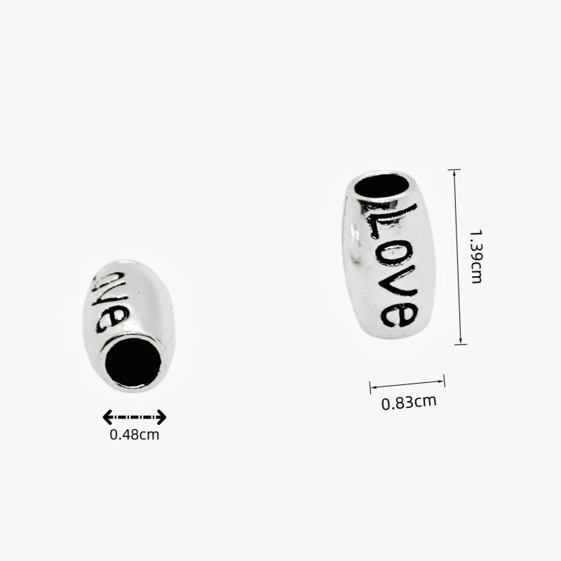"LOVE character lantern, large hole round bead, bucket bead, cultural play bracelet, bracelet, necklace accessories factory direct sales. Item Picture