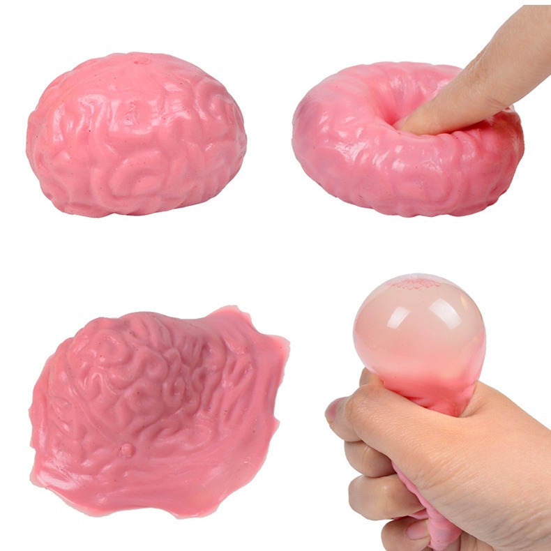 摔不烂发泄球整人脑浆水球仿真大脑发泄果摔不破玩具解压神器 Item Picture
