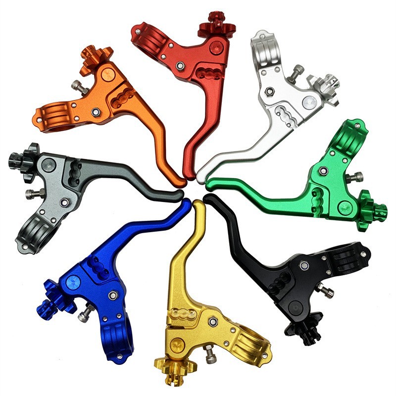 越野摩托车大排通用CNC铝合金省力特技竞技离合牛角把                                  