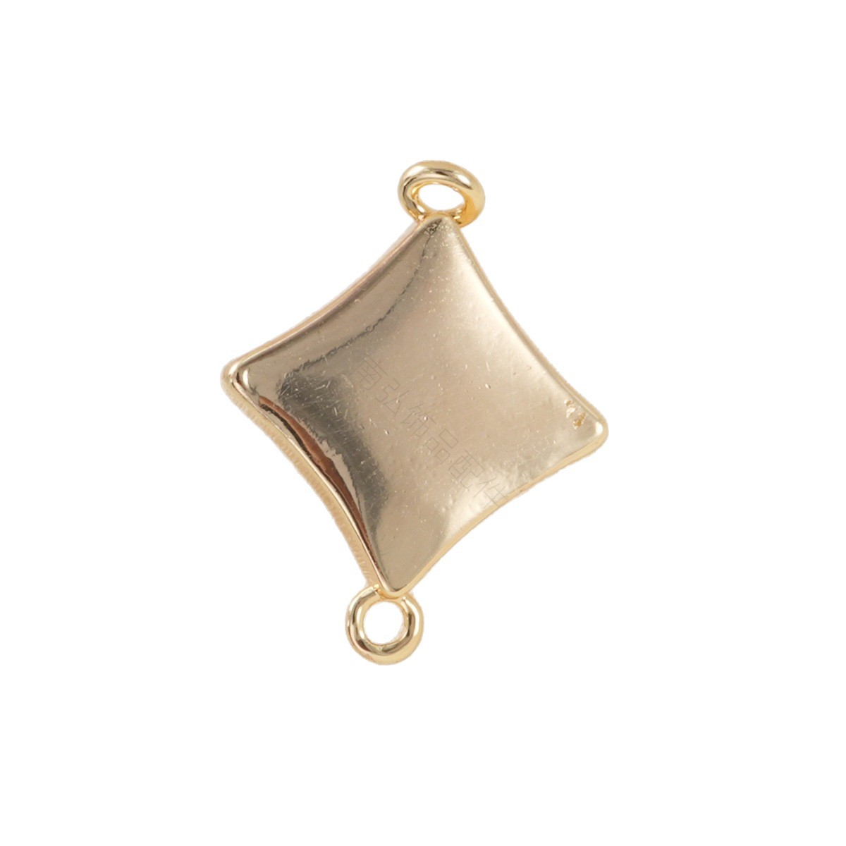 Copper-plated 18k gold color retention inlaid white shell four-leaf clover connection buckle bracelet, necklace clasp, DIY jewelry accessories Item Picture