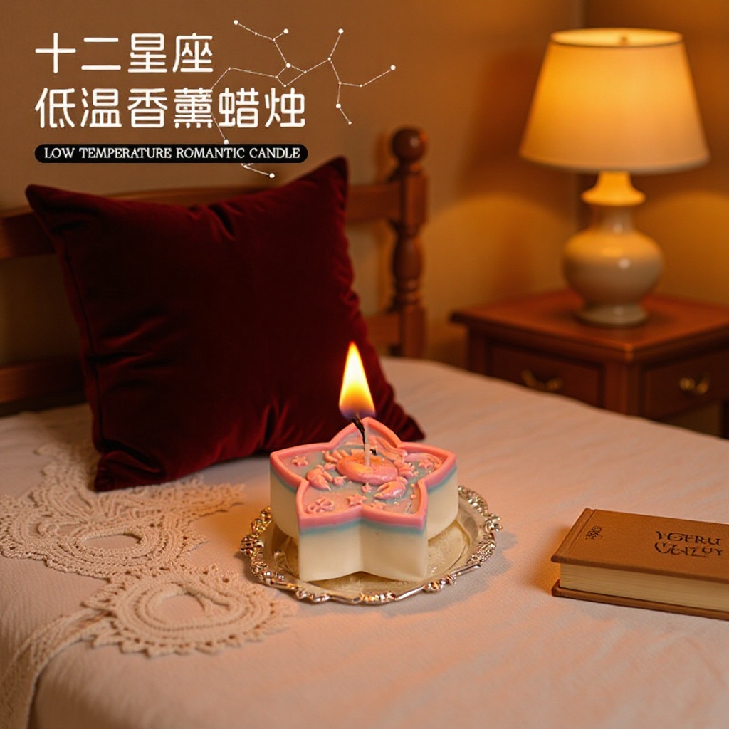 Scented candles, low-temperature wax, handmade for the 12 zodiac signs, romantic and ritual atmosphere for the bedroom, indoor mood fragrance gifts
