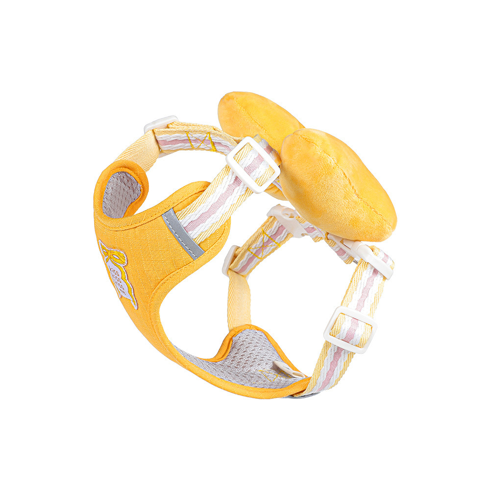 Rongka pet dog leash, bow bow dog chest and back vest dog harness, anti-escape lightweight dog leash, pet chest and back dog supplies Item Picture