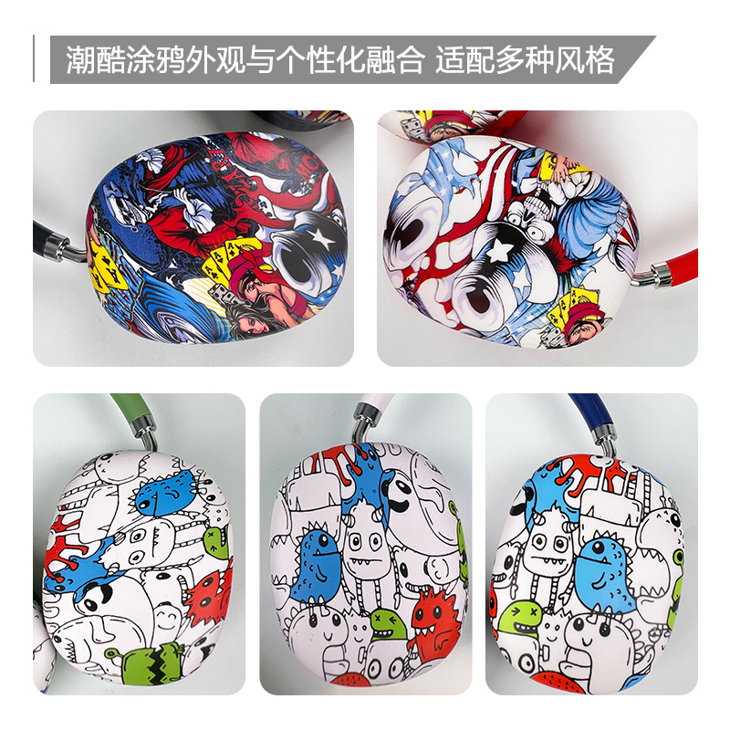 Cross-border national trend P9 painted over-ear Bluetooth headphones, wireless music, high sound quality, non-in-ear private mold headset manufacturer details Picture