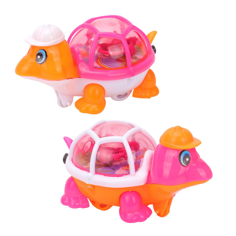 Juguetes de tortuga brillantes para niños que tiran de la cuerda correrán y también brillarán juguetes de tortuga yiwu fuente de venta caliente puesto de piso Item Picture