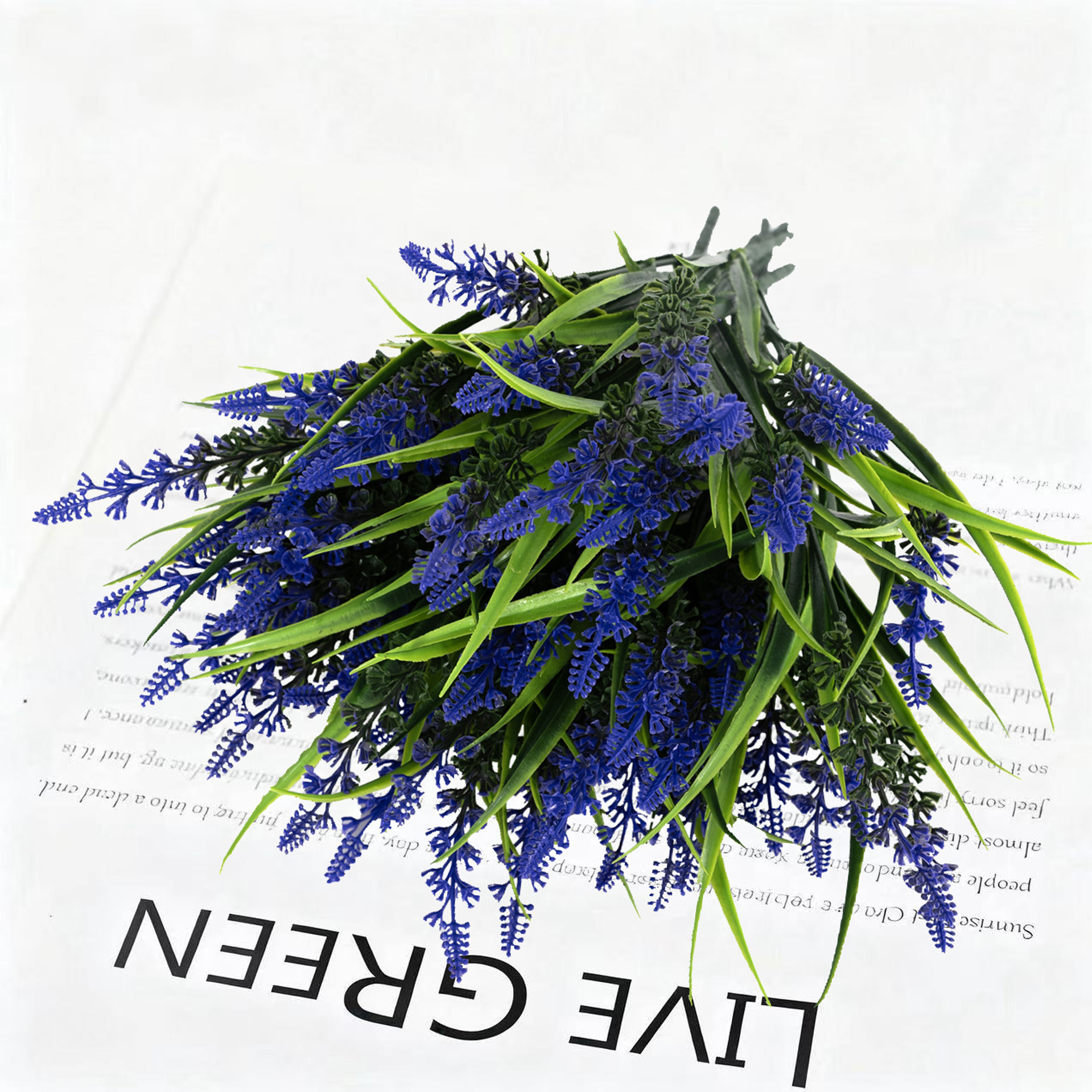 仿真绿植薰衣草把束家居装饰插花摆件摄影道具婚礼用花假花批发详情图3