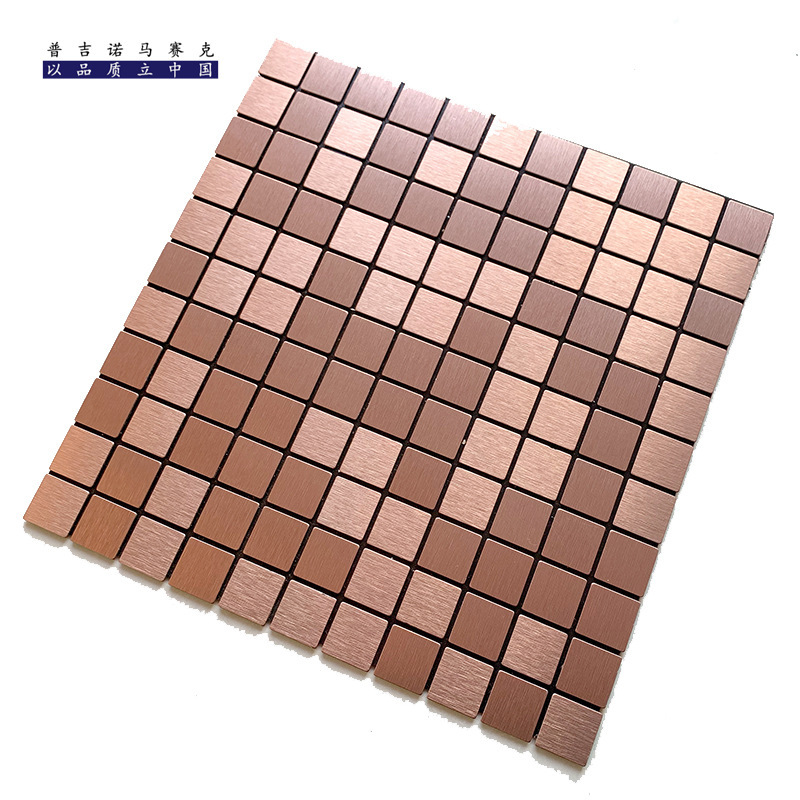 Hebei aluminum-plastic board self-adhesive Mosaic tile 3D stereoscopic metal self-adhesive wall tile wholesale Mosaic manufacturer details Picture
