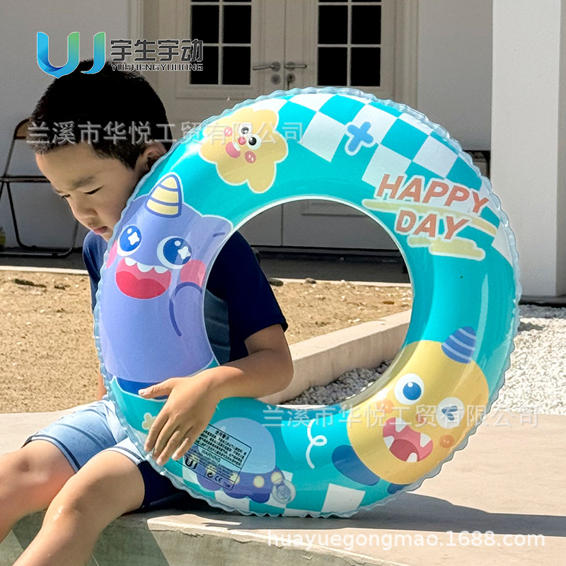 Wholesale of thickened cartoon printed swimming rings, eco-friendly children's swimming rings, inflatable baby armpit rings for boys and girls Application Scenario