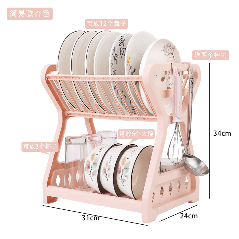 Kitchen storage rack, dish storage rack, countertop draining bowl rack, tableware and chopsticks, household bowl cabinet, multi-layer organizing rack Application Scenario