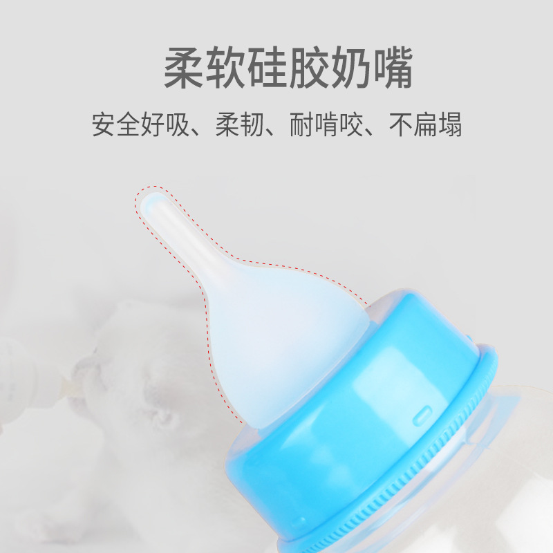 Cross-border 60ml / 125ml pet milk bottles with pet nipples, for feeding kittens and water, for newborn puppies, animal milk bottles Application Scenario