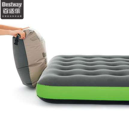 Bestway67634 5魔袋气床单人双人午休充气床垫户外野营帐篷便携床白底实物图