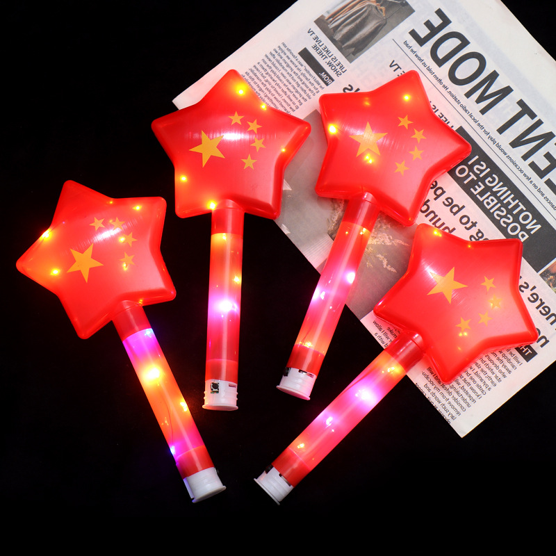 Five-star flashing short sticks, luminous toy walking sticks, wholesale bouncy balls, children's entertainment street stalls are selling well Application Scenario