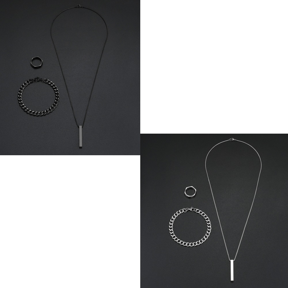 The new 24-year cross-border bestseller from Europe and America, a geometric minimalist three-piece set for both men and women, is a best-selling item on Amazon Item Picture