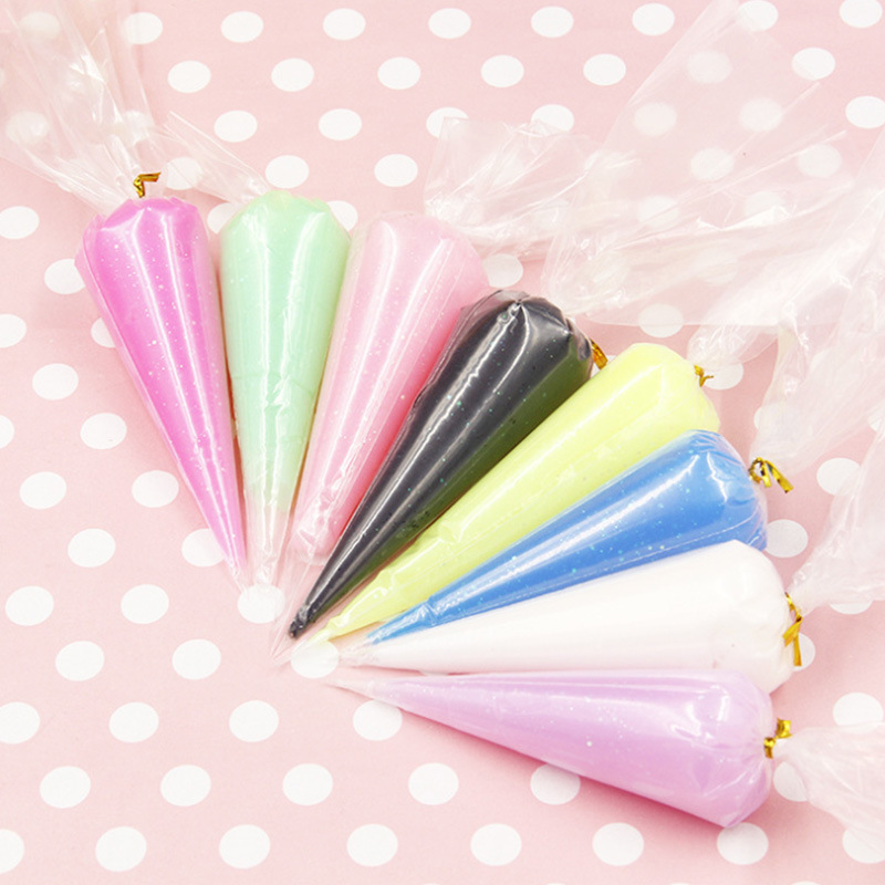 Crystal glue handmade DIY material toy Double color cream glue simulation anti-freezing 50ml bag wholesale Specification image