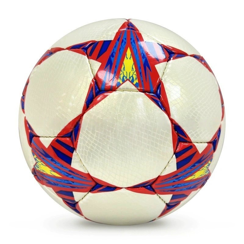2025 new high-quality hand-sewn PU footballs, No. 5 balls, wear-resistant and kicking. Wholesale available and customizable Specification image