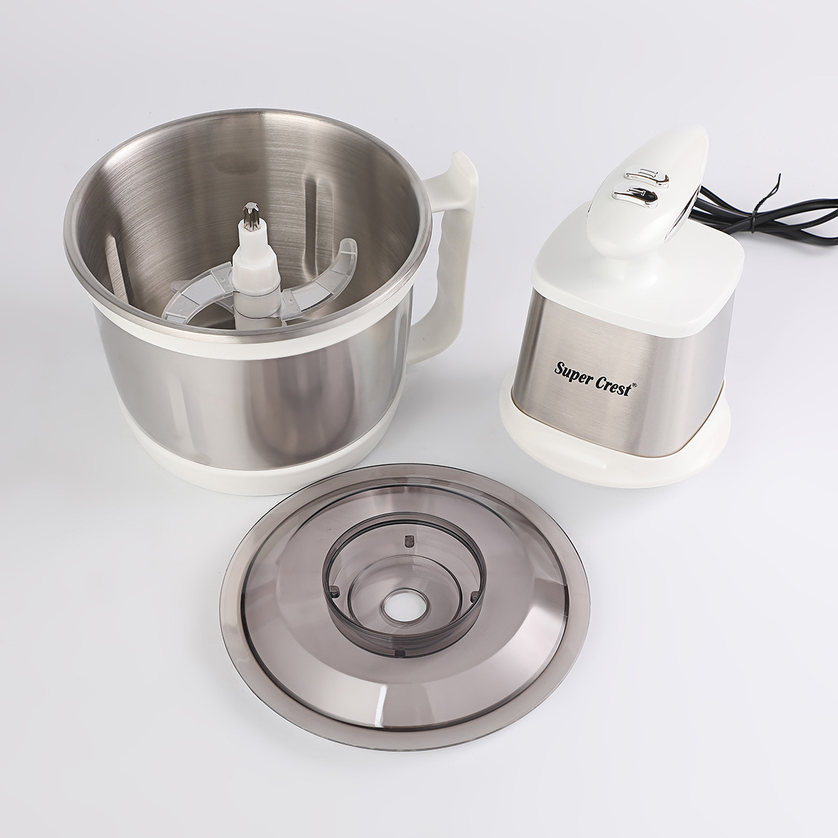 Super Crest foreign trade European standard household multi-functional meat grinder, kitchen food processor, complementary food machine, meat slicer Application Scenario