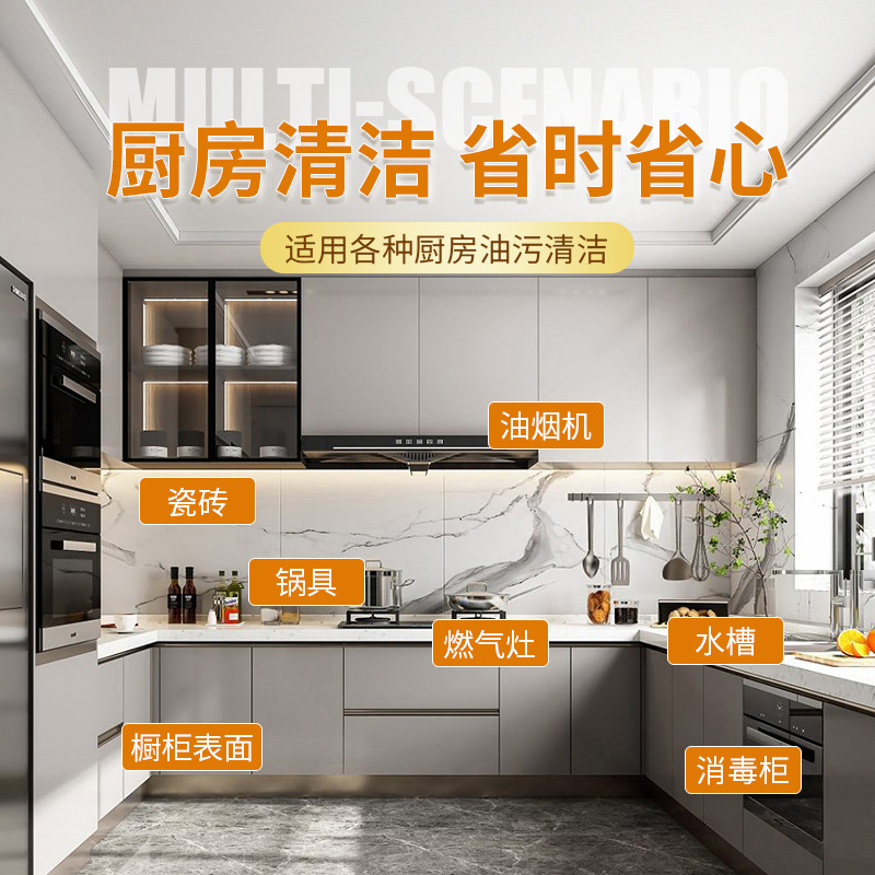 涤戈油污净厨房抽油烟机强力清洁剂去重油污净清洗剂泡沫油渍喷雾细节图