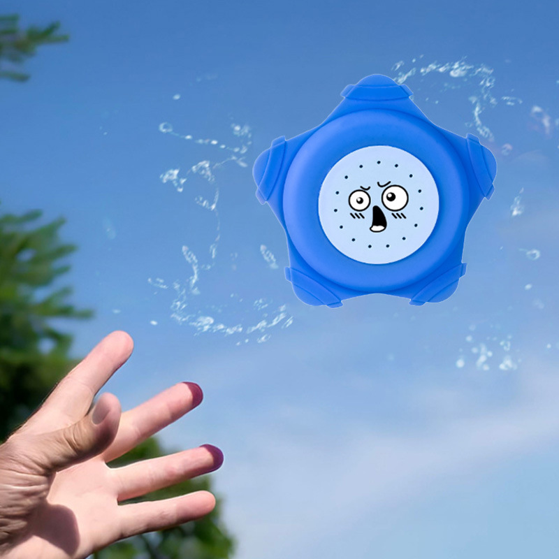 Cross-border water play beach toys, reusable silicone water play frisbee, outdoor beach toys, Meteor whirlwind frisbee details Picture