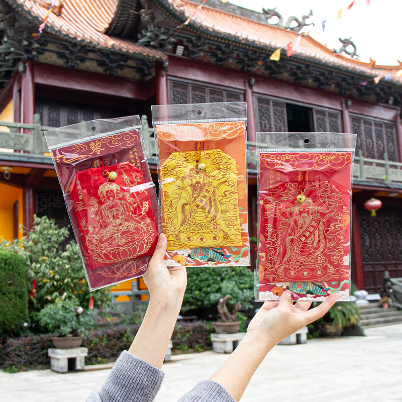 In the Year of the Horse 2026, the Tai s Bag Temple sachet, Tai s brocade sachet, and Tai S Blessing Bag Specification image