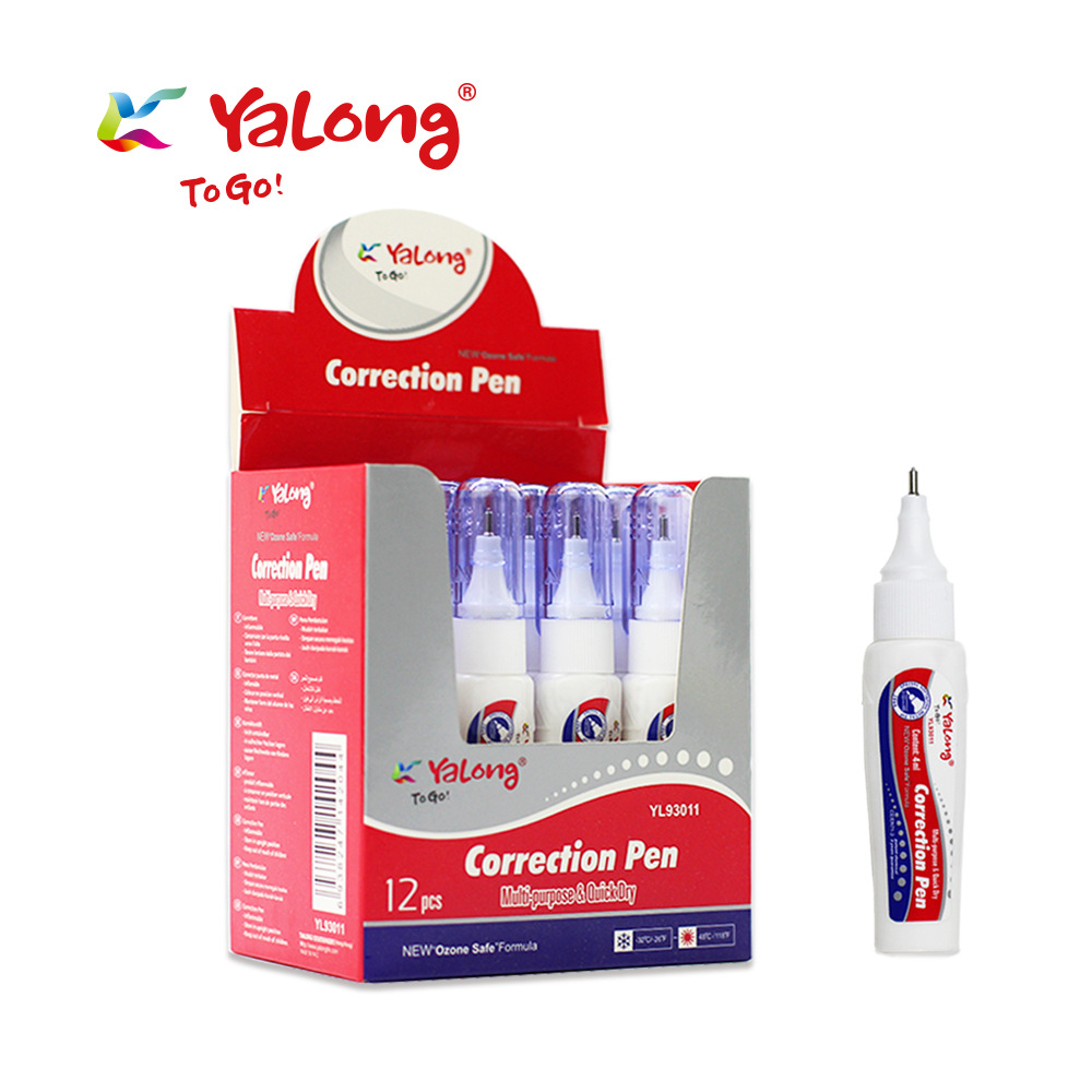 Yalong original design mini size 4 ml quick drying office students can use metal tip correction details Picture