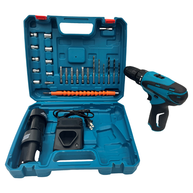 Electric drill, power tools, cross-border lithium drill, 12V multi-functional electric screwdriver, hand drill details Picture