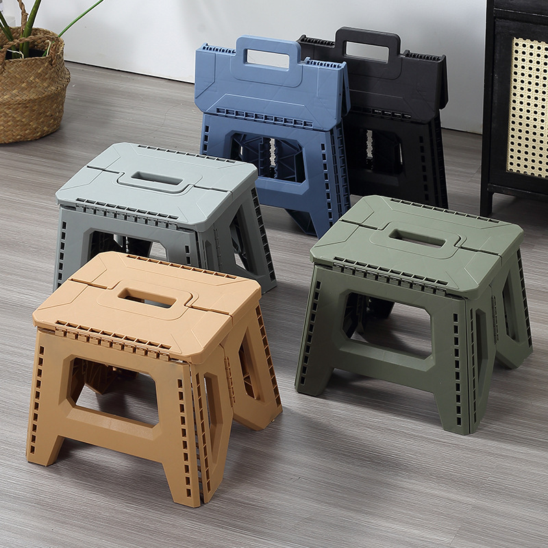 Plastic folding stools, fishing stools, storage stools, stool stools, shoe-changing folding stools, household portable camping and stall stools, factory
