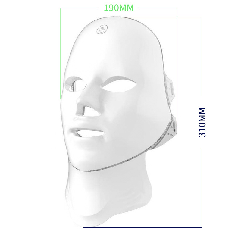 shanilak Cross-border best-selling rechargeable touch color light Mask Device, LED seven-color beauty mask, spectrometer beauty device