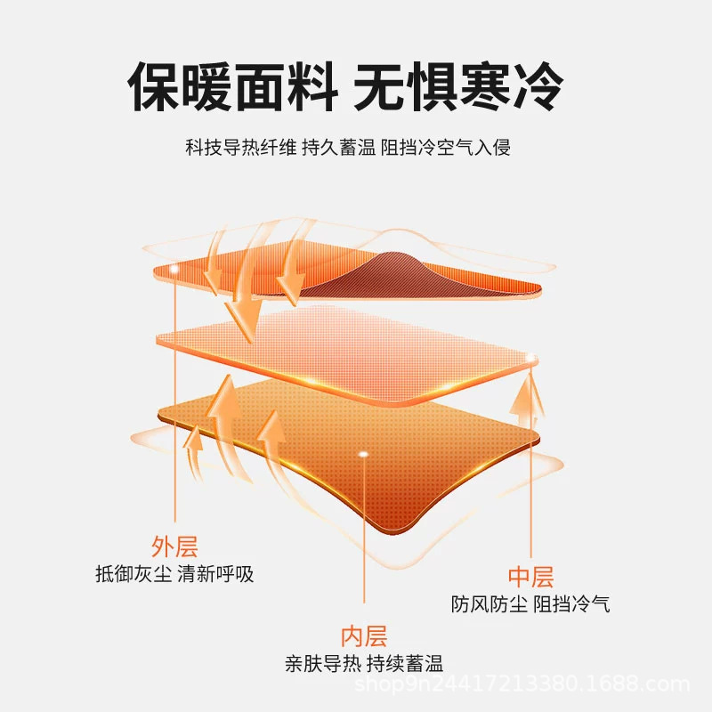 Winter fleece and thickened cold-proof camouflage mask, outdoor cycling windproof and warm mask head cover, mountain climbing and hiking in stock details Picture