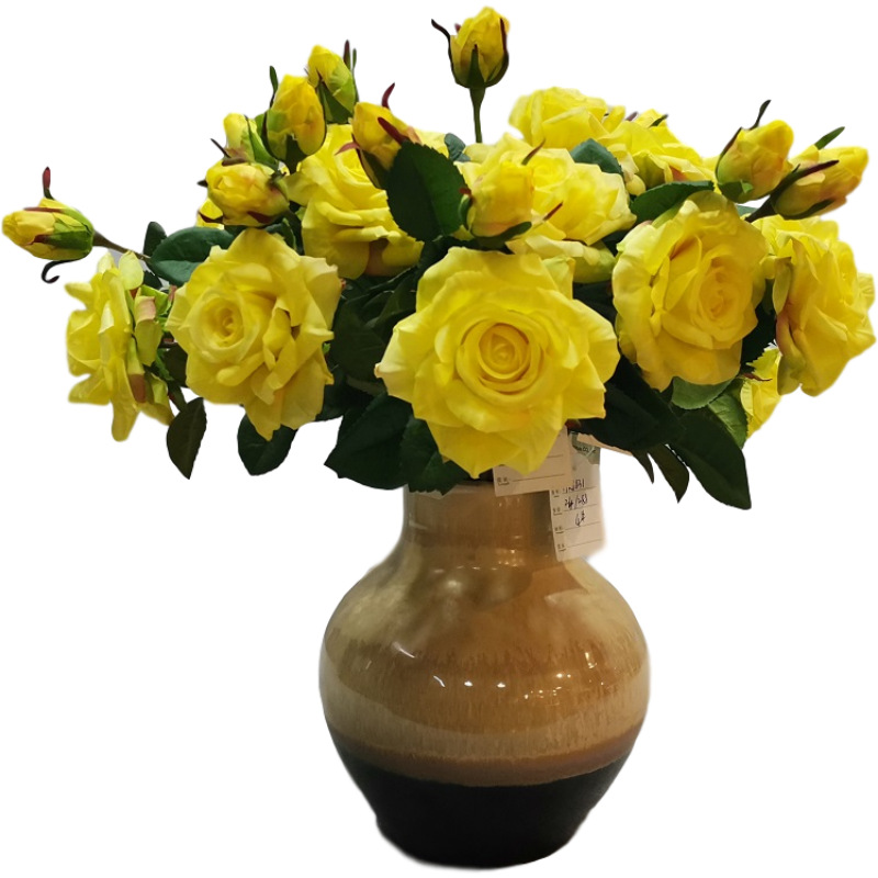 火把狂欢夜导具/仿真花/仿真花diy发饰/电镀玫瑰花/仿真玫瑰花细节图