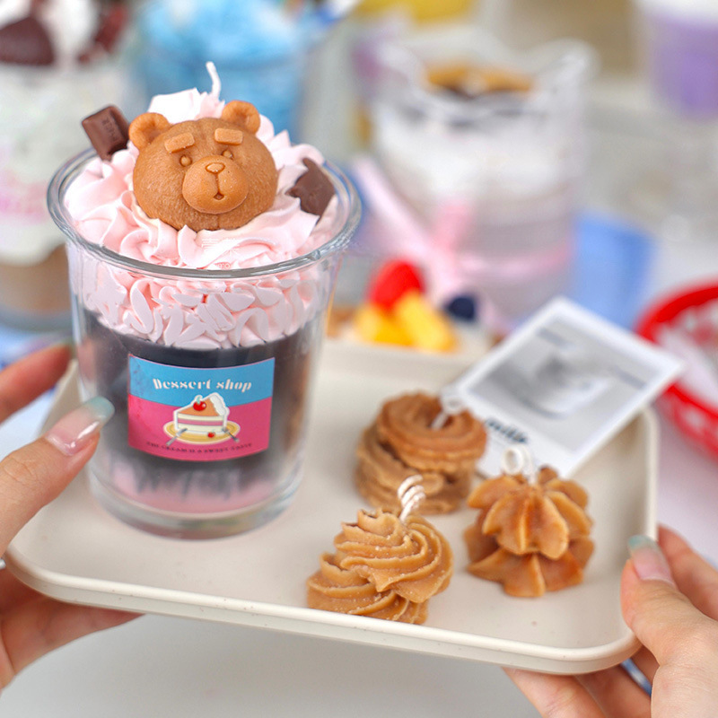 Cross-border souvenirs, scented candles, handcrafted DIY blind box wax, wholesale in stock, InS-style photo props Specification image