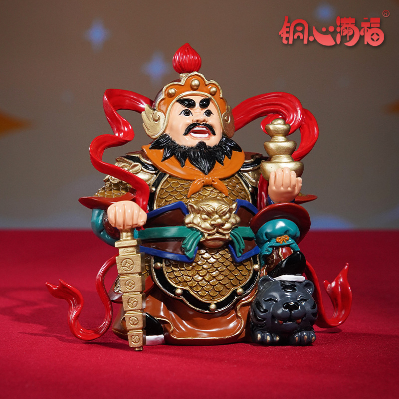 厂家直销铜摆件《北路财神（赵公明）》家用店铺供奉装饰开业礼品