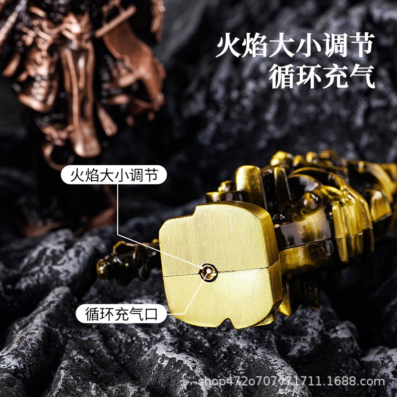 Sand gold cross metal sculpture warrior image incense burner Delta incense burner Application Scenario