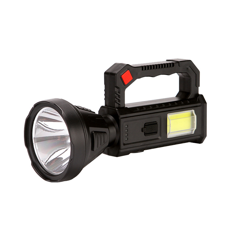 TY-841T创意太阳能充电手提电筒 户外超亮远射带支架手提耐用巡逻探照灯跨境热卖细节图