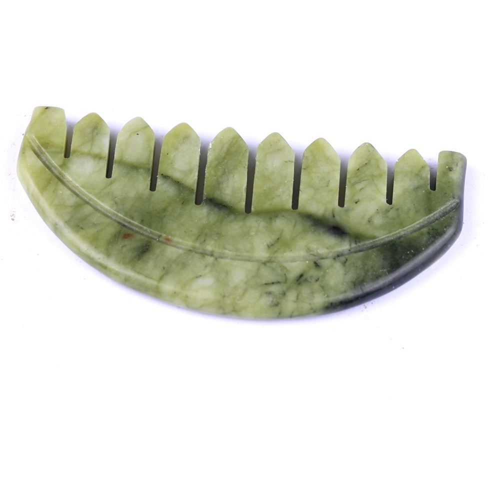 玉石刮痧板/刮痧板/经络/紫铜刮痧/指压板白底实物图