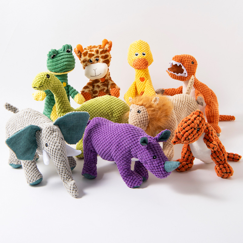 亚马逊爆款菠萝绒狗狗玩具发声磨牙柯基小型犬宠物玩具用品批发