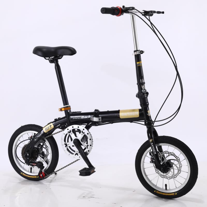 14-inch folding bicycle, ultra-light and portable adult bicycle, folding bike, urban leisure cycling bicycle Item Picture